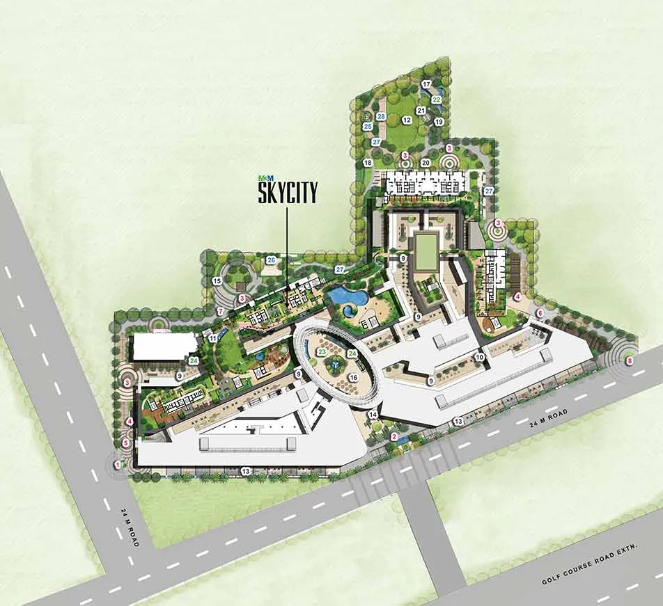 True Habitat Luxe Residency 112 Location Map
