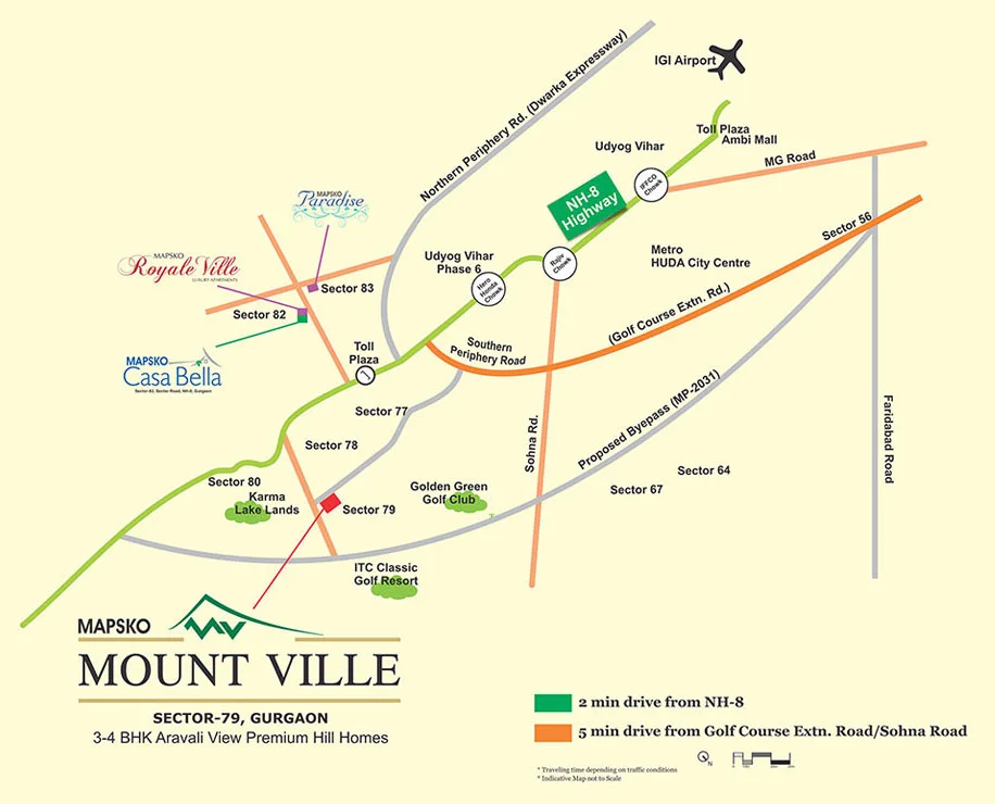 Paras Quartier Location Map