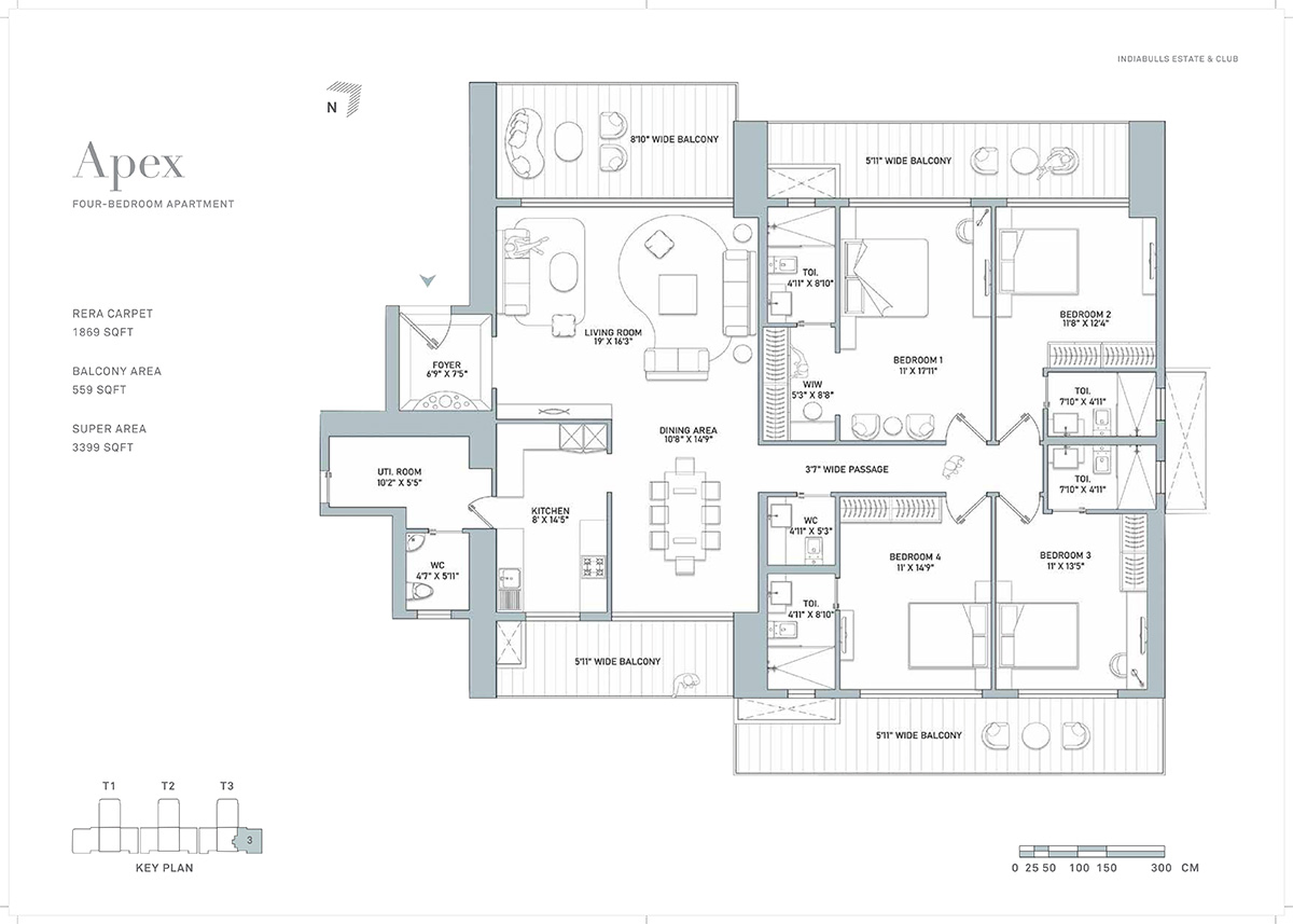 Indiabulls Estate & Club 1 Floor Plan