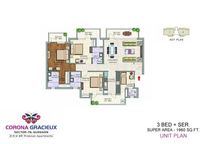 Corona Gracieux Floor Plan