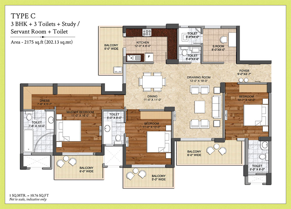 Ashiana Center Court Floor Plan