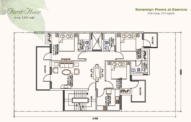 Ansal Esencia Floor Plan