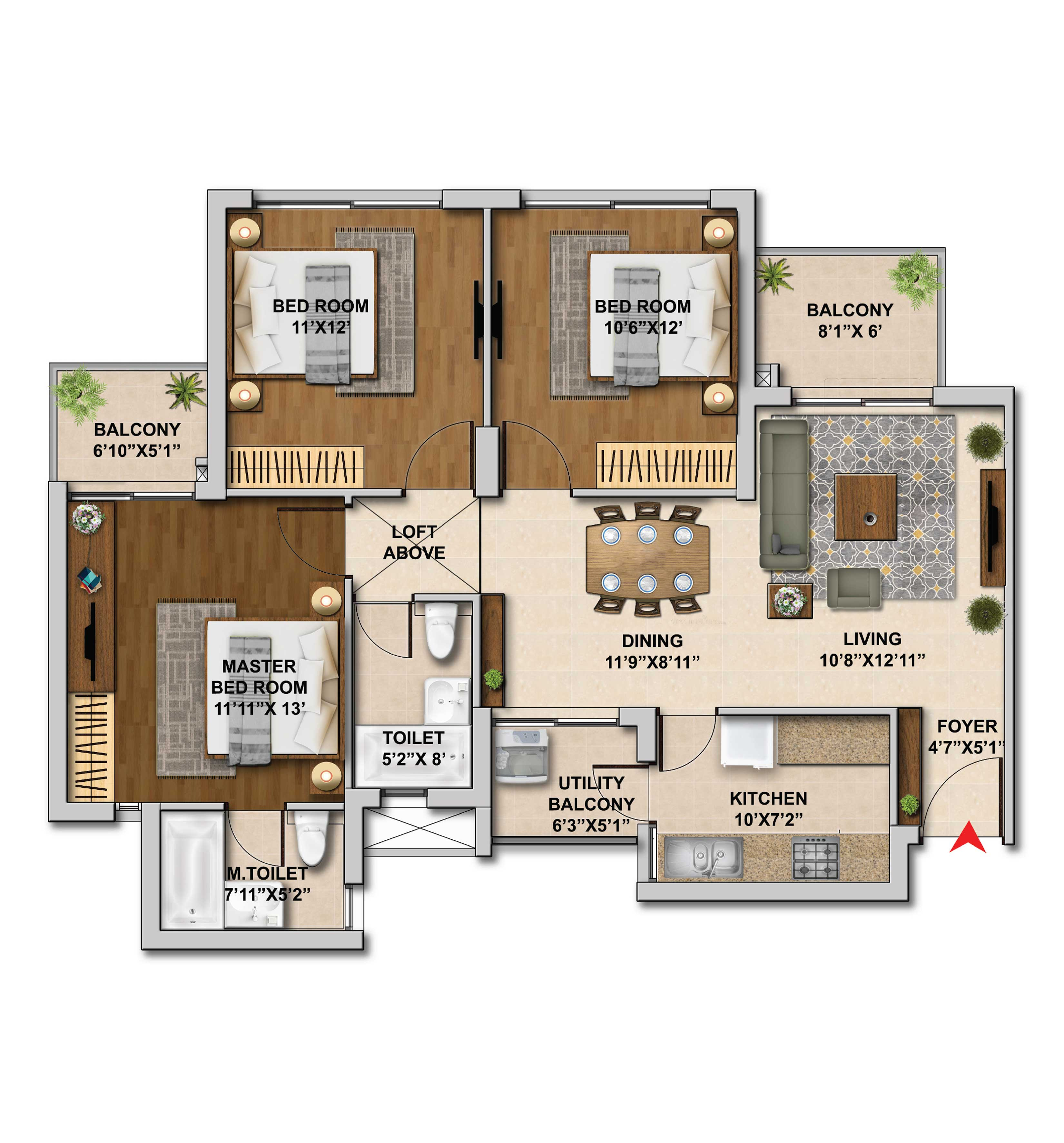 Hero Homes Floor Plan