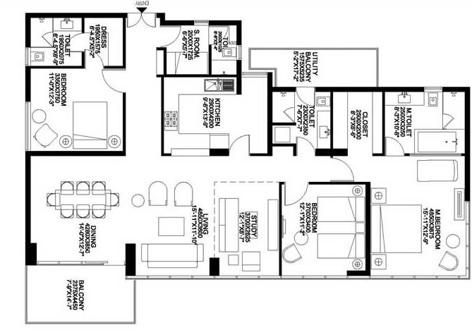 IREO Grand Arch Floor Plan