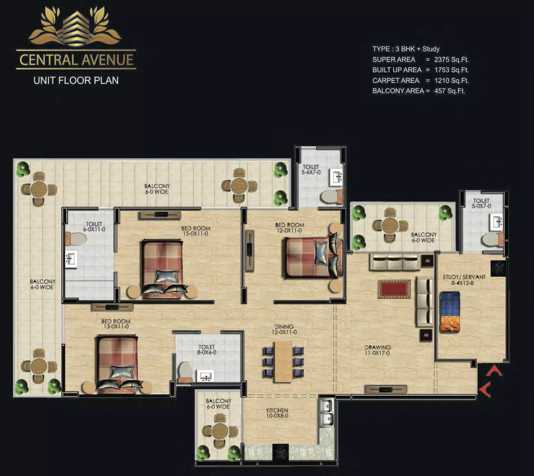 Antriksh Central Avenue Floor Plan