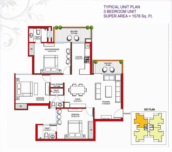 Tulip Violet Floor Plan