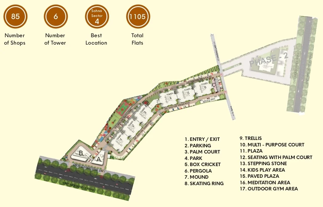 4S Aster Avenue Location Map