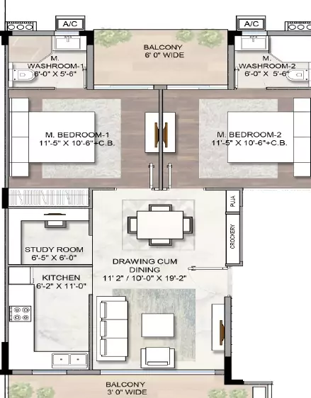 Smartworld Gems Floor Plan