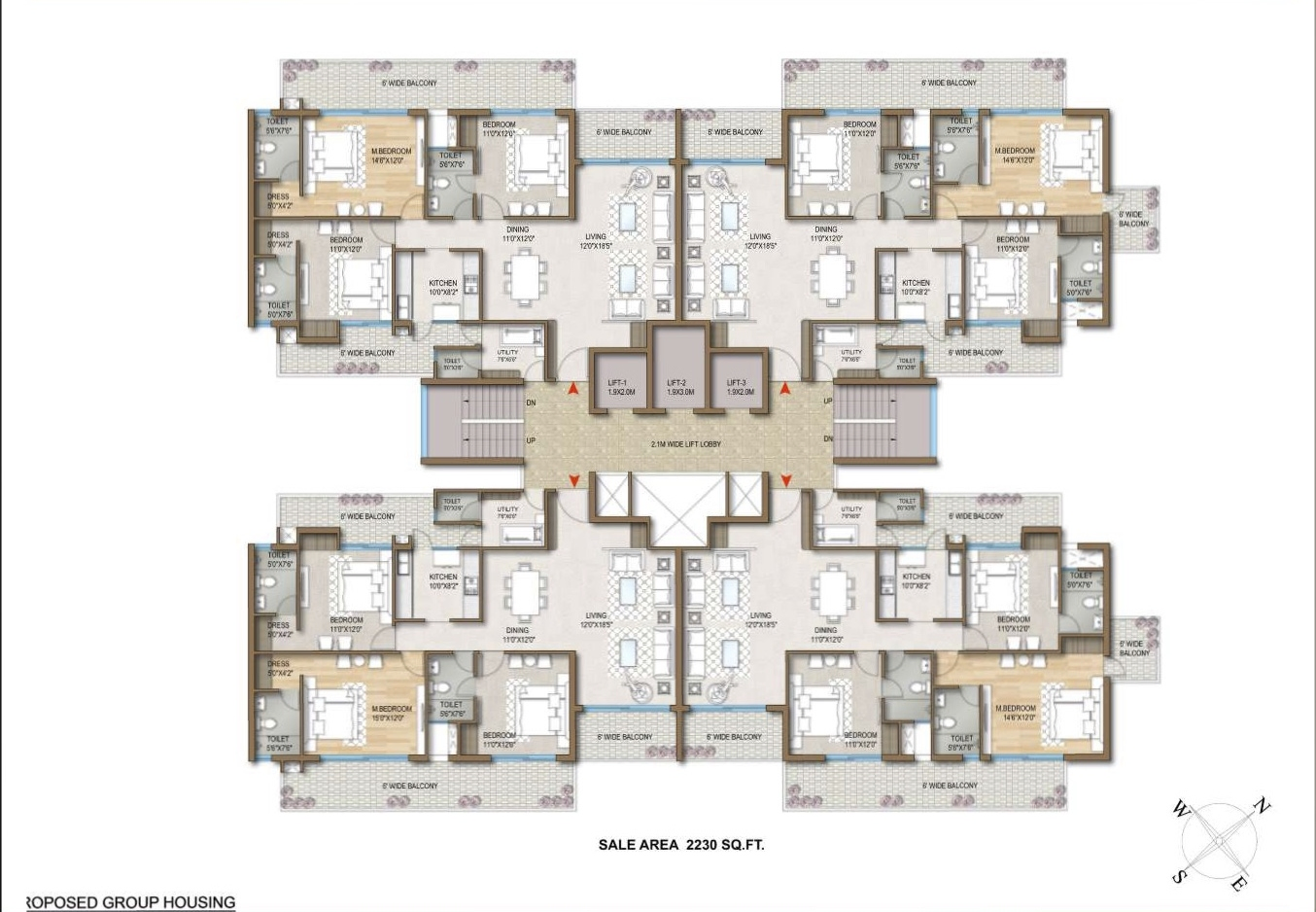 Ameya Sapphire Residences Floor Plan