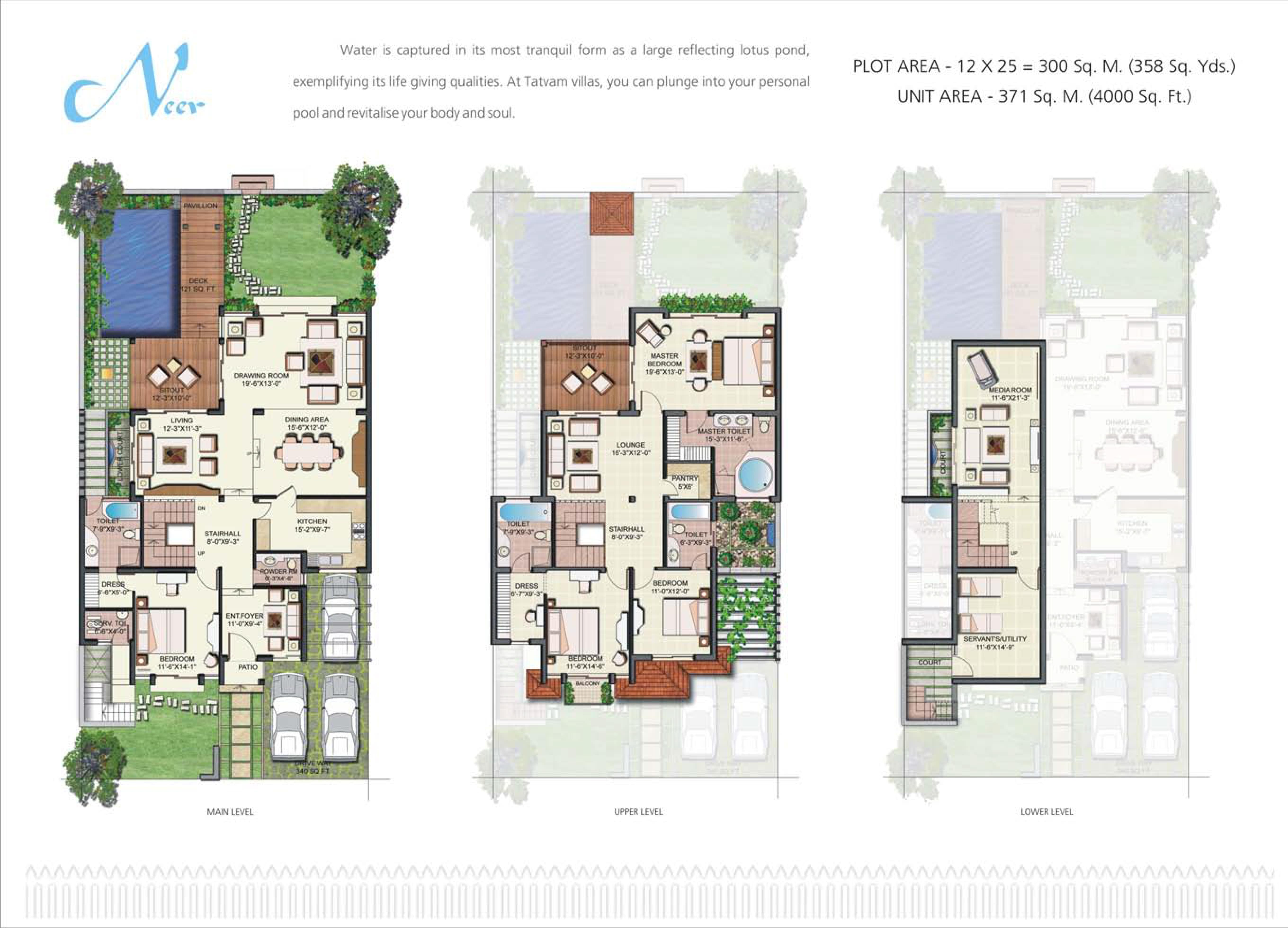 Vipul Tatvam Villas Floor Plan