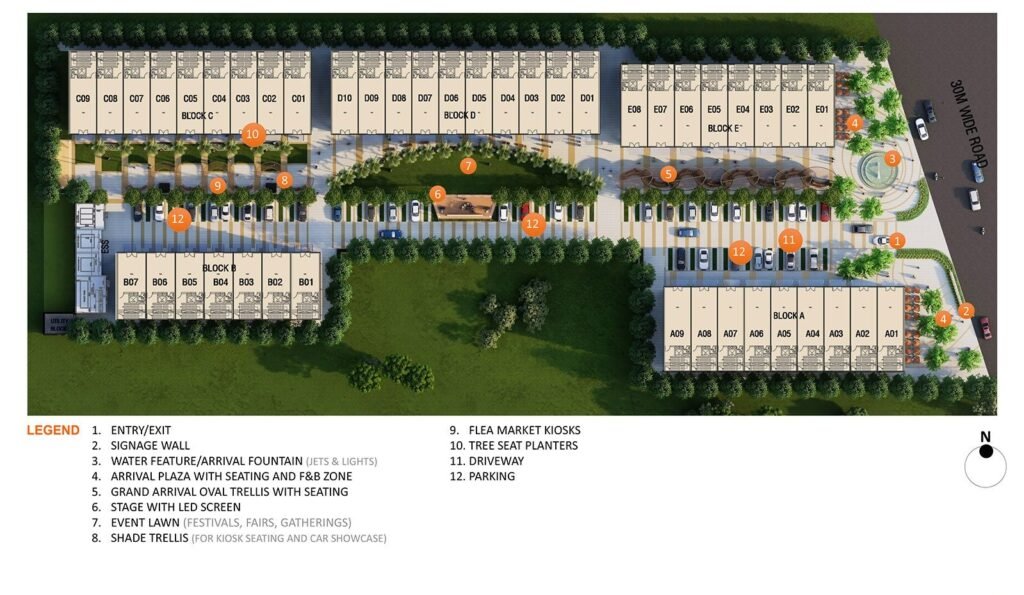Paras Arcade 114 Site Plan